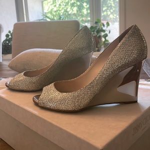 Jimmy Choo perfect wedding day wedges